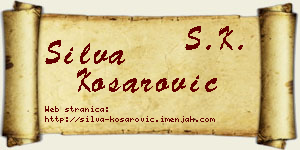 Silva Košarović vizit kartica